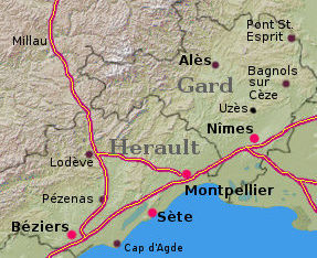 Gard & H&eacute;rault departments